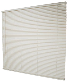 Simple Spaces PVCMB-13AA Blind, 64 in L, 43 in W, Vinyl, Alabaster, Pack of 4