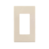Leviton Almond 1 gang Polycarbonate Decorator Wall Plate 1 pk