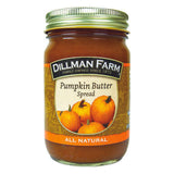 Dillman Farm All Natural Pumpkin Butter Spread 15 oz Jar, Pack of 6
