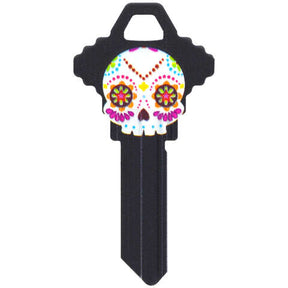 HILLMAN Wackey Sugar Skull House/Office Universal Key Blank SC1 Single, Pack of 6