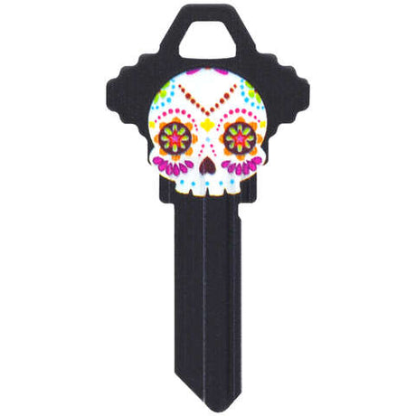 HILLMAN Wackey Sugar Skull House/Office Universal Key Blank SC1 Single, Pack of 6