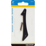 HILLMAN 4 in. Black Aluminum Nail-On Number 1 1 pc, Pack of 3