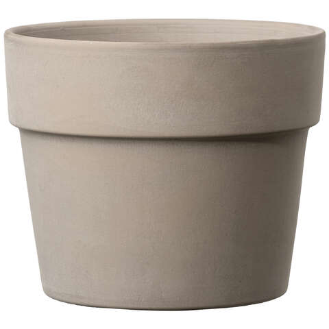Deroma 4.57 in. H X 5.9 in. D Clay Perfetto Cachepot Graphite, Pack of 12