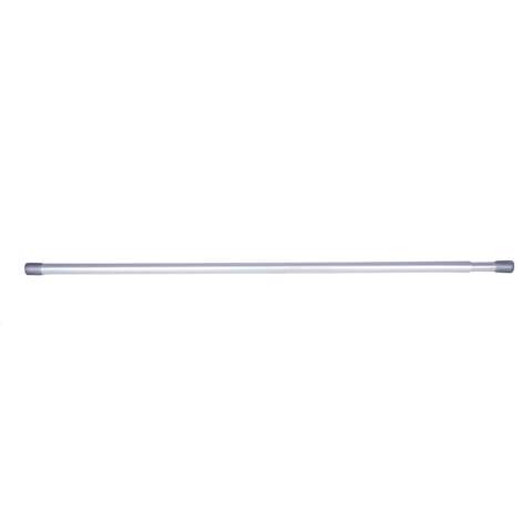Kenney Silver Carlisle Tension Rod 28 in. L X 48 in. L