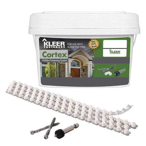 Kleer Cortex No. 7 acre X 2.75 in. L Hex Drive Hex Head Self Tapping Trim Screws with Plugs