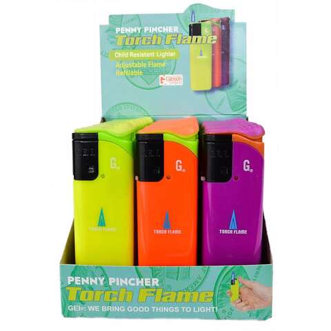 GEI Assorted Penny Pincher Torch Lighter 1 pk, Pack of 24