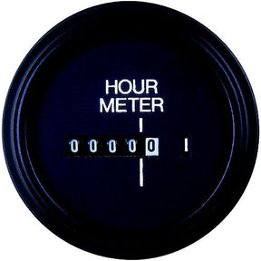 Sierra 56966P Round 2″ Black Universal Hour Meter Gauge