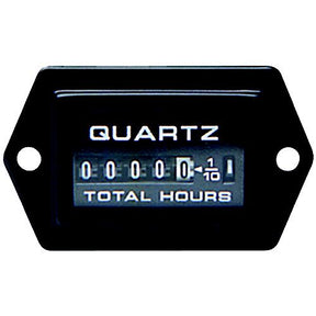 Sierra 56967P Rectangular 2.1″ x 1.2″ Black Universal Hourmeter Gauge