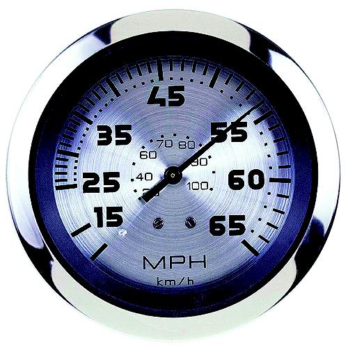 Sierra Sterling Series 3″ Stainless Steel Pitot Type Speedometer Gauge with ″G″ Sender Code