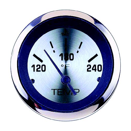 Sierra 63480P Sterling Series 2″ Stainless Steel Electric 120-240 F Dial Range Water Temperature Gauge & Requires ″D″ Sender Code