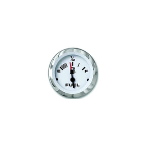 Sierra 65496P Lido Series 2″ White & Stainless Steel Fuel Gauge