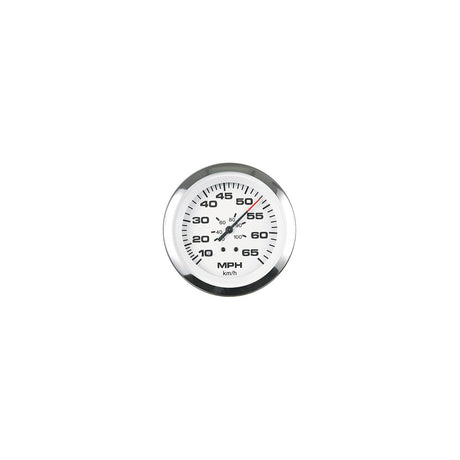 Sierra Lido Series 3" White & Stainless Steel Pitot Type Speedometer Gauge Kit