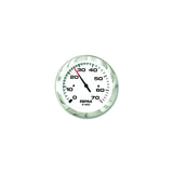 Sierra 65693P Lido Series 3" White & Stainless Steel Electric Outboard & 4 Stroke Gas Engine 0-7,000 RPM Dial Range Tachometer Gauge with Outboard Alternator or Coil Sender Code
