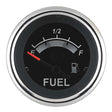 Sierra 67021P Black Sterling Series 2" Stainless Steel Fuel Gauge & Requires "F" Sender Code