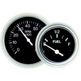 Sierra 82288P Heavy Duty Series 3" Outboard & 4 Stroke Gas Engine 0-6,000 RPM Dial Range Tachometer Gauge with Outboard Alternator or Coil Sender Code