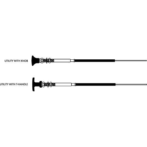 SeaStar Solutions 33LU Control Cablew/Knob/T-handle