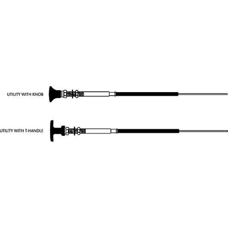 SeaStar Solutions 33LU Control Cablew/Knob/T-handle