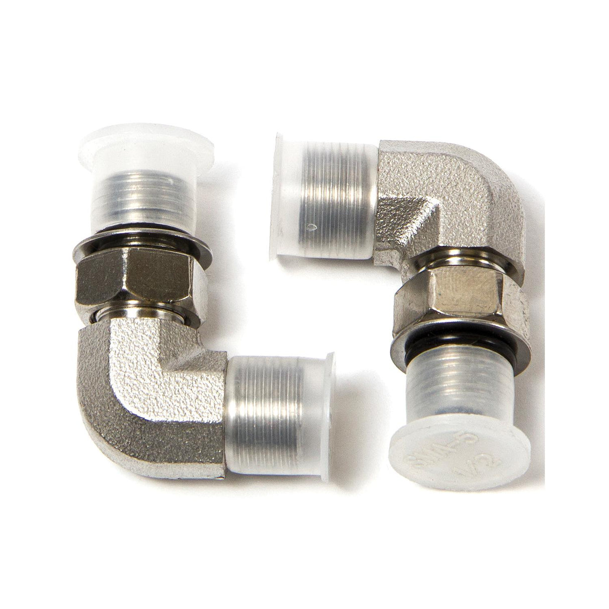 Dometic HF6004 Hydraulic 90 Degree Elbow Fittings - Aluminum - 3/8″ Tube - 2/Kit