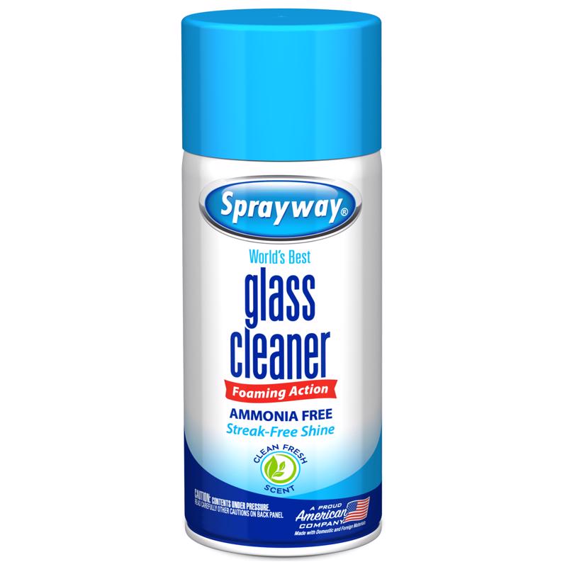 Sprayway Fresh Scent Glass Cleaner 6 oz Foam, Pack of 12