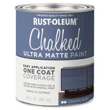 Rust-Oleum Chalked Ultra Matte Coastal Blue Water-Based Chalk Paint 30 oz, Pack of 2