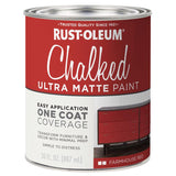 Rust-Oleum Chalked Ultra Matte Farmhouse Red Water-Based Acrylic Chalk Paint 30 oz, Pack of 2