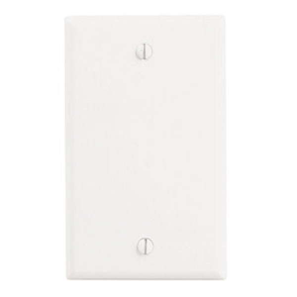 Leviton 001-88014-000 Wallplate, 4-1/2 in L, 2-3/4 in W, 0.22 in Thick, 1 -Gang, Thermoset Plastic, White, Smooth