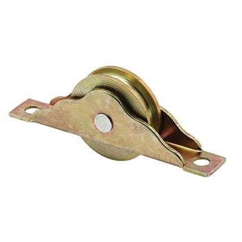 Prime-Line N 6686 Roller Assembly, 1-3/16 in Dia Roller, 5/16 in W Roller, Steel, Bottom Mounting