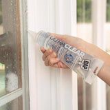DAP Ultra Clear Synthetic Rubber All Purpose Waterproof Sealant 5 oz, Pack of 15
