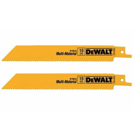 DEWALT DW4846B Reciprocating Saw Blade, 5/8 in W, 8 in L, 10/14 TPI