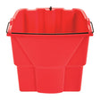 Rubbermaid WaveBrake 18 qt Wringer Bucket Red, Pack of 6