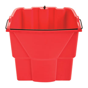 Rubbermaid WaveBrake 18 qt Wringer Bucket Red, Pack of 6