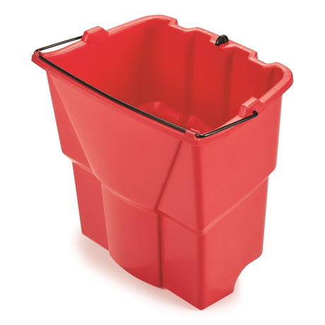 Rubbermaid WaveBrake 18 qt Wringer Bucket Red, Pack of 6