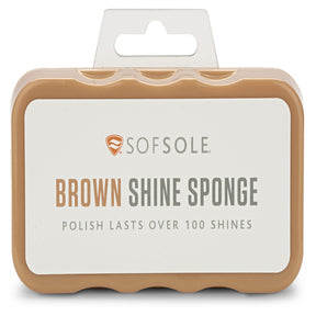Sof Sole Brown Shine Sponge Shoe Polish
