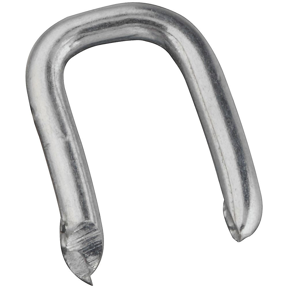 National Hardware V7719 Series N278-853 Double Point Staple, 7/16 in L Leg, Galvanized Steel Pack of 5