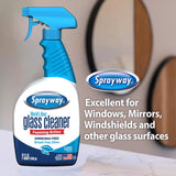 Sprayway Original Scent Glass Cleaner 32 oz Liquid, Pack of 6