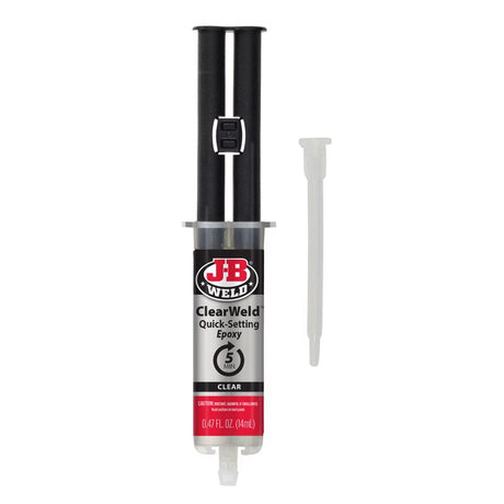 J-B Weld Clear Weld High Strength Epoxy Clear Syringes 0.47 oz