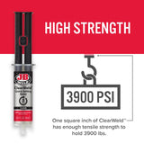 J-B Weld Clear Weld High Strength Epoxy Clear Syringes 0.47 oz