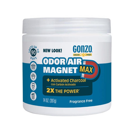 Gonzo Natural Magic Fresh Scent Odor Air Magnet 14 oz Gel
