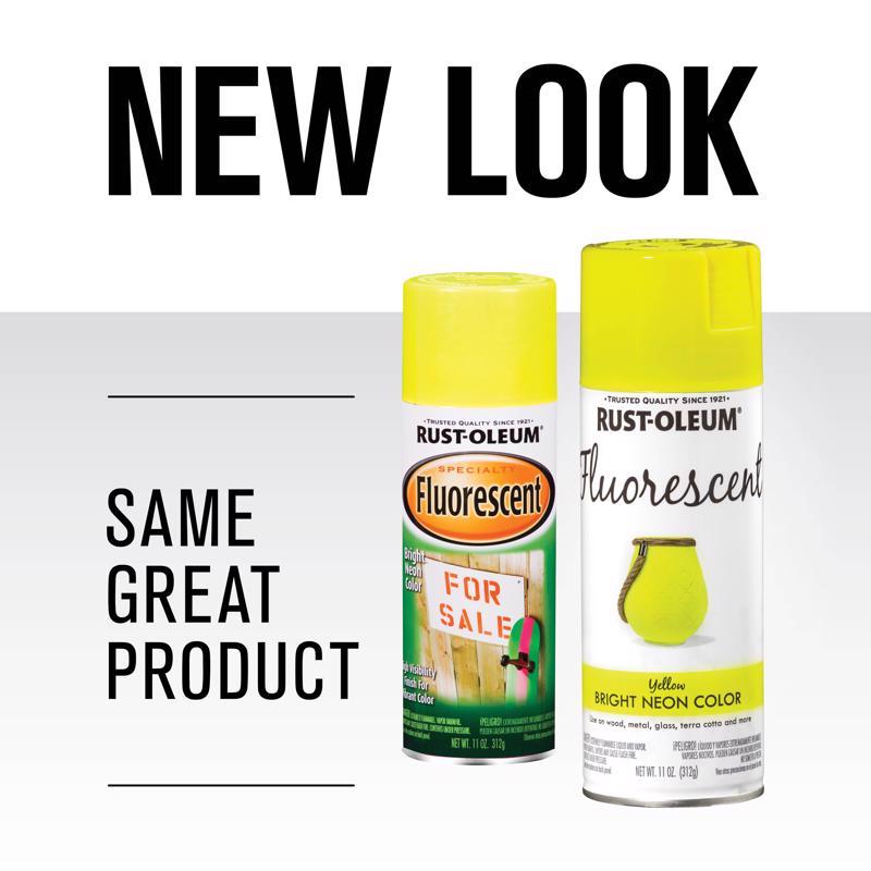 Rust-Oleum Specialty Fluorescent Yellow Spray Paint 11 oz