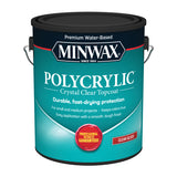 Minwax Polycrylic Gloss Crystal Clear Water-Based Polyurethane 1 gal, Pack of 2