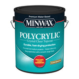 Minwax Polycrylic Semi-Gloss Crystal Clear Water-Based Polyurethane 1 gal, Pack of 2