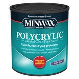 Minwax Polycrylic Satin Crystal Clear Water-Based Polyurethane 1 qt