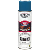Rust-Oleum Industrial Choice Caution Blue Inverted Marking Paint 17 oz, Pack of 6
