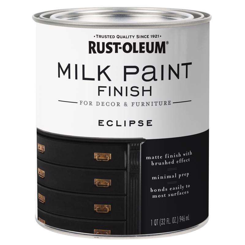 Rust-Oleum Matte Eclipse Water-Based Acrylic Milk Paint 1 qt, Pack of 2