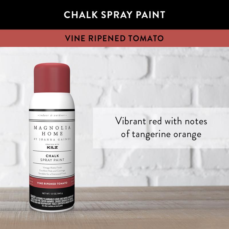 Magnolia Home by Joanna Gaines Matte Vine Ripened Tomato Sprayable Chalk Paint 12 oz, Pack of 6