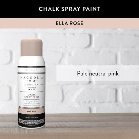 Magnolia Home by Joanna Gaines Matte Ella Rose Sprayable Chalk Paint 12 oz, Pack of 6