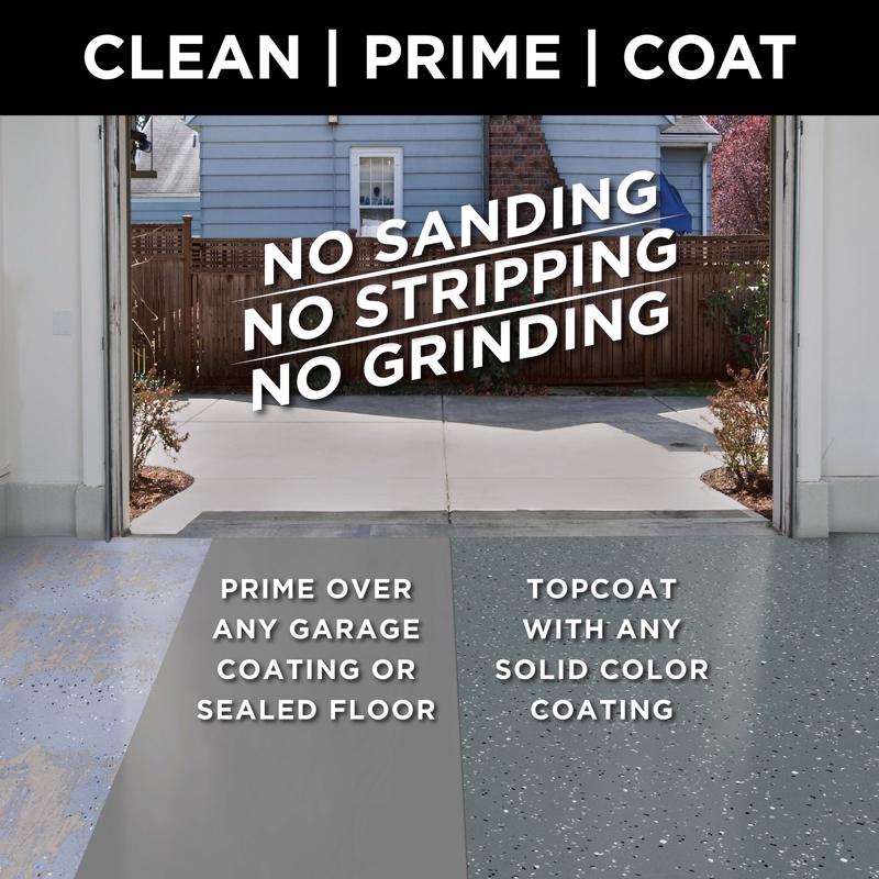 Rust-Oleum Garage and Interior Gray Matte Water-Based Primer 1 gal, Pack of 2