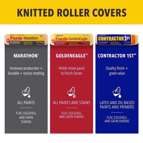 Purdy Marathon Nylon/Polyester 14 in. W X 3/8 in. Paint Roller Cover 1 pk