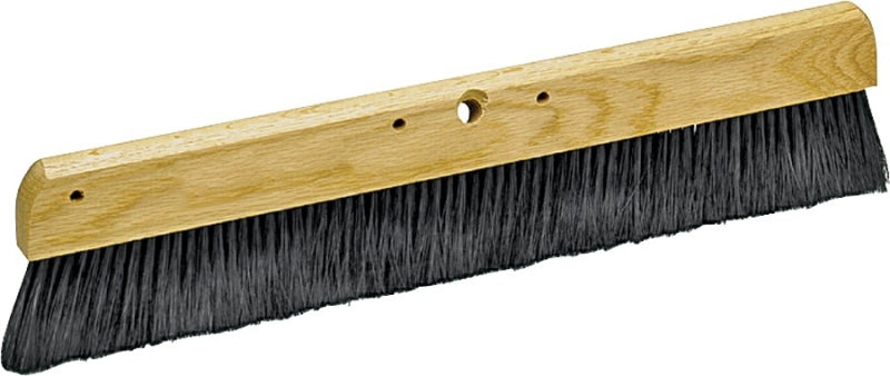 Marshalltown 847 Concrete Broom, 36 in OAL, Polypropylene Bristle, Black Bristle, Hardwood Handle