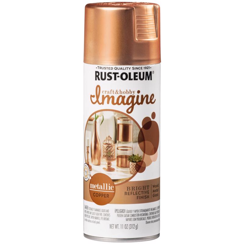 Rust-Oleum Imagine Metallic Copper Spray Paint 11 oz, Pack of 4